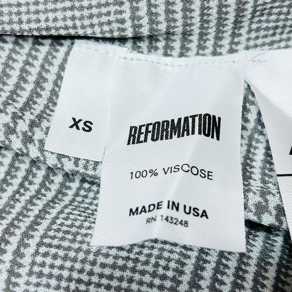 Reformation Salem Wrap Midi Dress in Aberdeen Grey XS New with Tags $248 MSRP - Picture 11 of 12